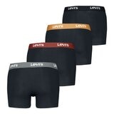 Levi's 男內褲四入組 黑底彩色腰帶