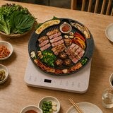 KITCHENWAY 陶瓷不沾塗層萬用IH烤盤 34公分 KITCHENWAY 陶瓷不沾塗層萬用IH烤盤 34公分