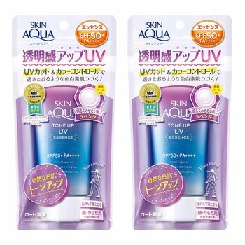 曼秀雷敦 水潤肌柔光透亮防曬飾底凝露 薰衣草紫 80公克 X 2入