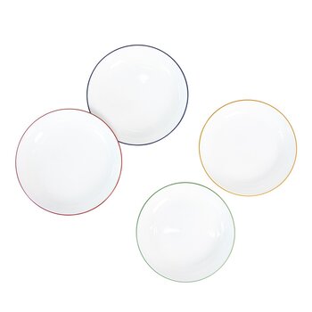 Corelle 美國製玻璃圓形餐盤 4件組