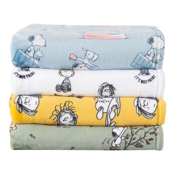 Peanuts 經典卡通舒適毯 152公分 X 177公分