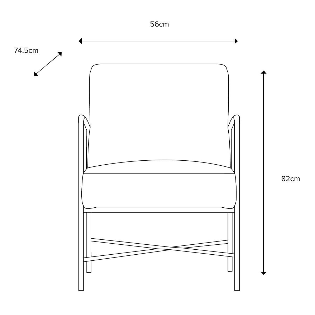 Gallery Wigmore 布面休閒躺椅