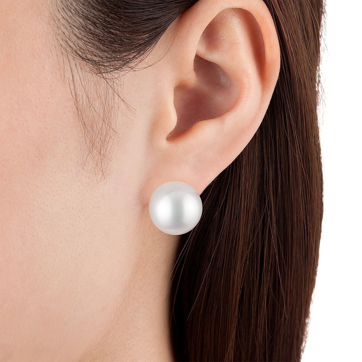 13.0公釐 - 14.0公釐 南海白珍珠耳環