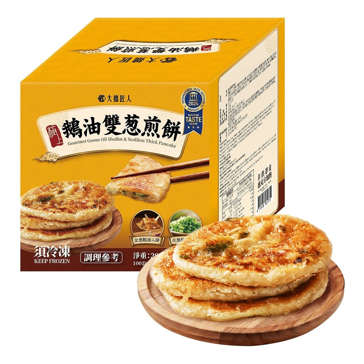 大拙匠人 鵝油雙葱煎餅 100公克 X 4片X 5包 大拙匠人 鵝油雙葱煎餅 100公克 X 4片X 5包