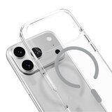 MAGEASY Bright M 不發黃軍規磁吸透明殼 iPhone 17 Pro(迷霧磁圈) + 鏡頭保護貼Lenz(珊瑚) + Vetro 9H 鋼化玻璃保護膜