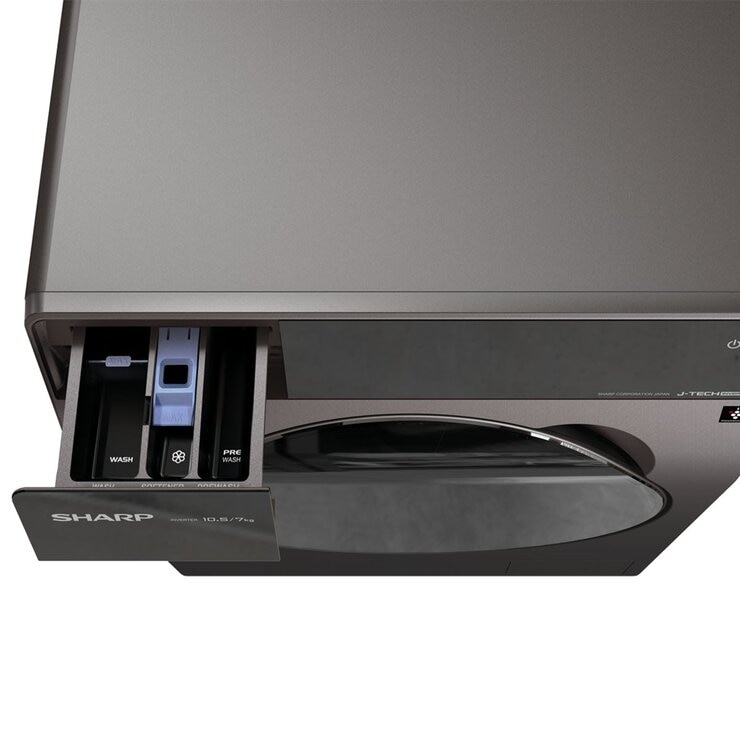 夏普 10.5公斤/7公斤滾筒洗脫烘衣機 ES-FKA105WDT