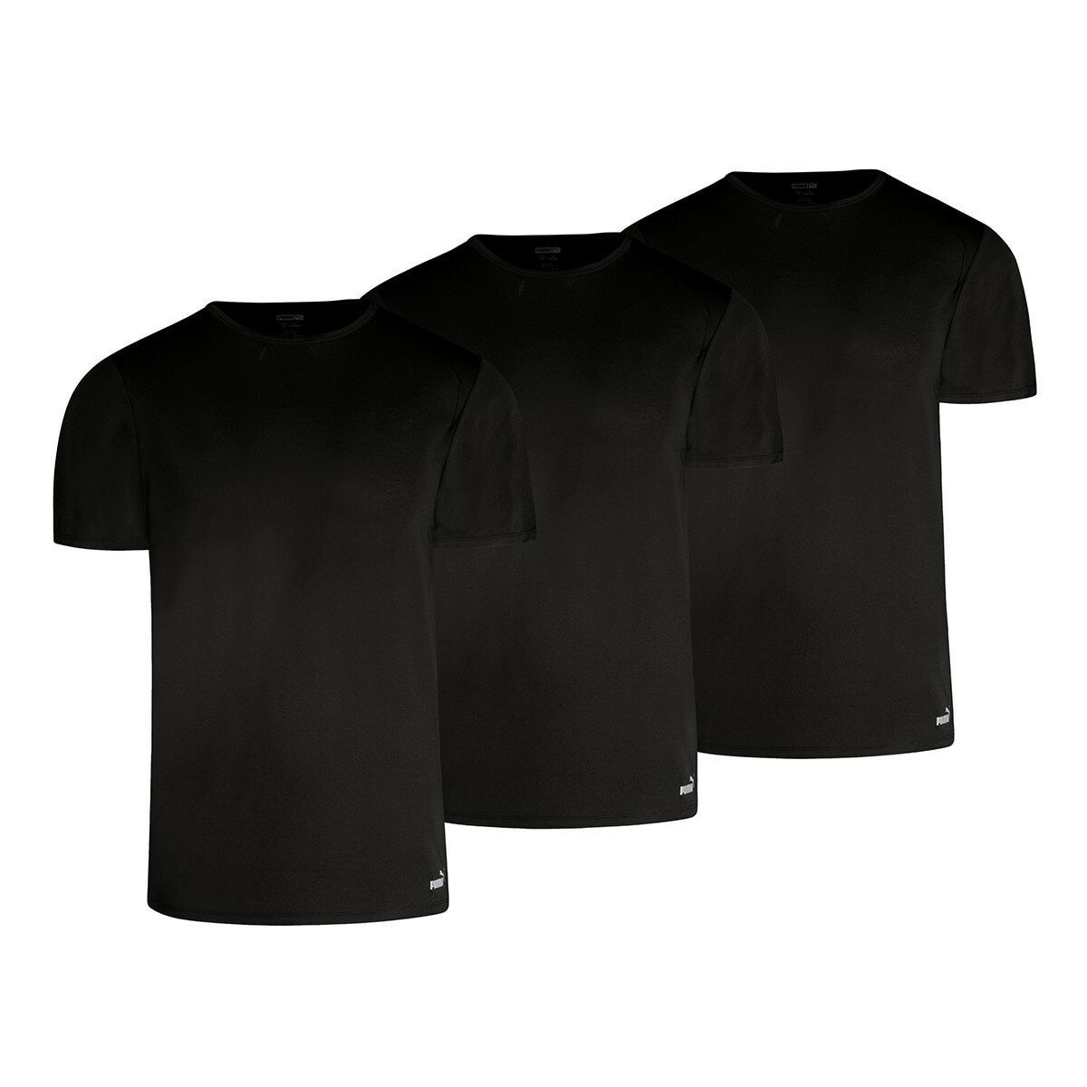 Puma 男短袖上衣 三入組 XL 黑