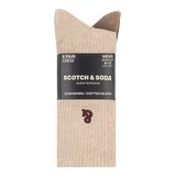 Scotch & Soda 男襪6入組 棕