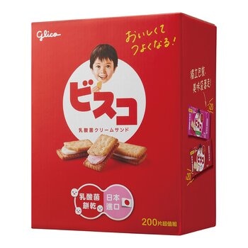 格力高 綜合乳酸菌夾心餅 200片