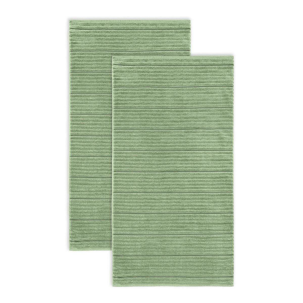 Welhome 波紋純棉浴巾 76公分 X 147公分 綠