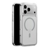 MAGEASY Bright M 不發黃軍規磁吸透明殼 iPhone 17 Pro Max(迷霧磁圈) + 鏡頭保護貼Lenz鈦合金(迷霧鈦) + Vetro 9H 鋼化玻璃保護膜