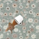 Wyatt & Ash 印花可水洗地毯 2入組 綠