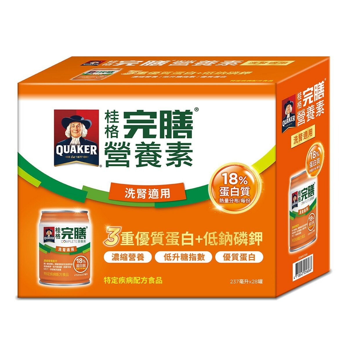 桂格完膳營養素 洗腎病患適用配方 237毫升 X 28罐