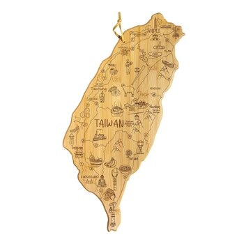Totally Bamboo 竹製砧板 / 點心盤 台灣地圖造型