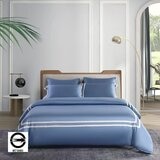 Don Home 萊賽爾素色雙人加大被套床包六件組 182公分 X 190公分 海藍