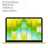 Apple MacBook Neo 13吋 搭配 A18 Pro晶片 6核心CPU 5核心GPU 8GB 256GB SSD 青橘黃色