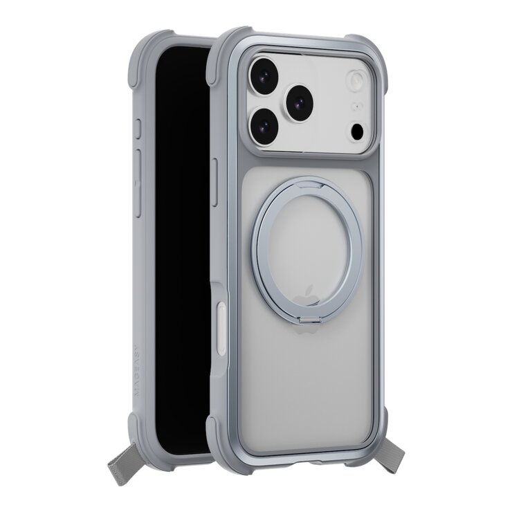 MAGEASY Odyssey Stand M 超軍規防摔磁吸支架手機殼 iPhone 17 Pro Max(迷霧) + 鏡頭保護貼Lenz + Vetro 9H 鋼化玻璃保護膜 MAGEASY Odyssey Stand M 超軍規防摔磁吸支架手機殼 iPhone 17 Pro Max(迷霧) + 鏡頭保護貼Lenz + Vetro 9H 鋼化玻璃保護膜