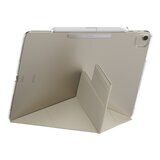 MAGEASY Facet 全方位支架透明背蓋保護套 (筆槽款) 適用於 2025 / M3 - 2024/ M2 iPad Air 13吋 & 2022 - 2020 iPad Pro 12.9吋 星光白
