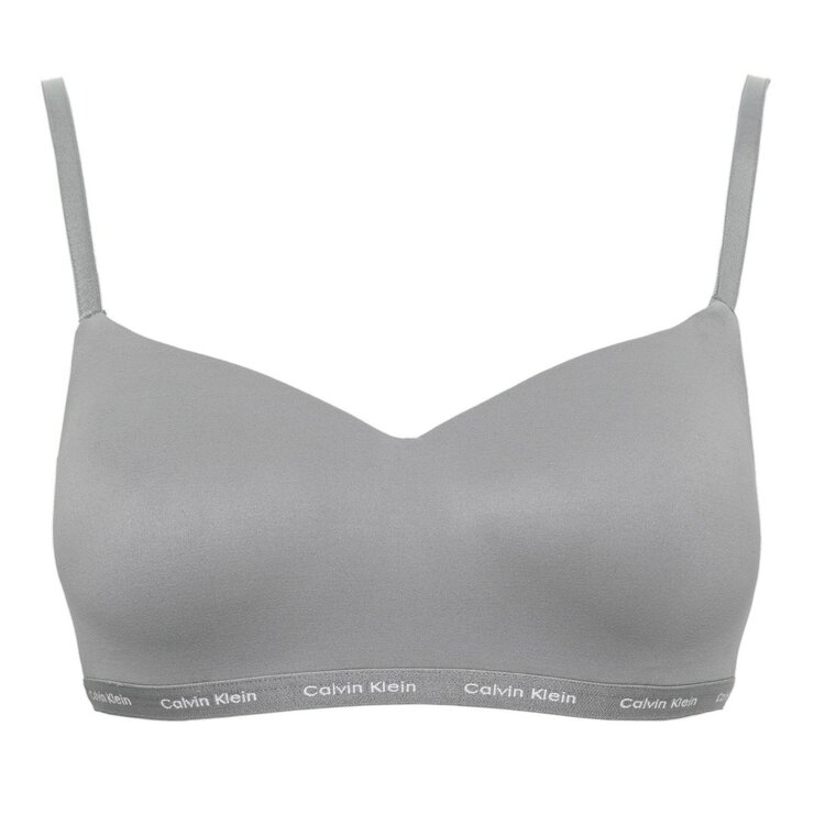Calvin Klein 女無鋼圈內衣兩入組 黑+灰 S