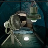 Camelion 充電式露營 LED 照明風扇