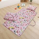 收納型卡通兒童睡袋 3件組 Hello Kitty 天天早餐日