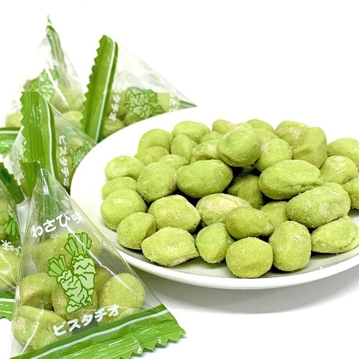 千成堂 綠色酥脆開心果 山葵味 198公克