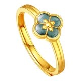 24K黃金戒指 琉璃 80厘