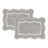 Riviera Home 花邊柔軟浴室地墊 2入 40公分 X 60公分 灰 Riviera Home 花邊柔軟浴室地墊 2入 40公分 X 60公分 灰