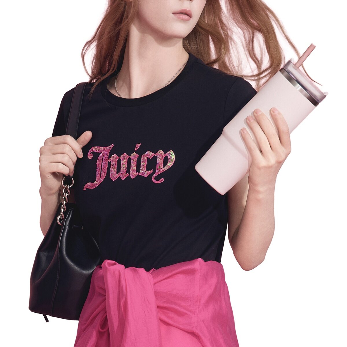 Juicy Couture 女短袖上衣 黑