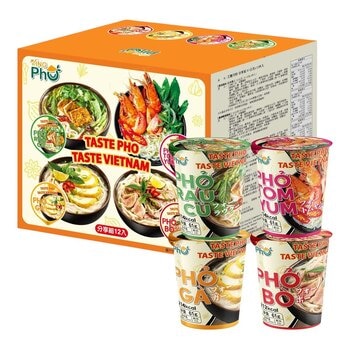 王麵河粉 杯裝河粉 分享組 61公克 X 12入