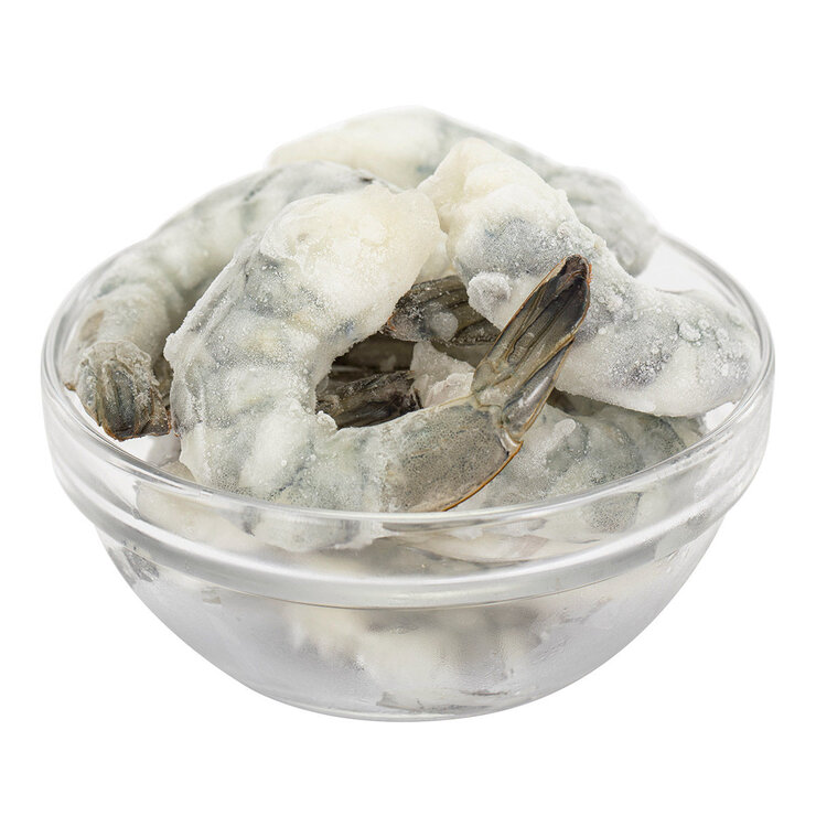 科克蘭 冷凍養殖帶尾超大生蝦仁 2磅 / 908公克 , 每磅21-25隻