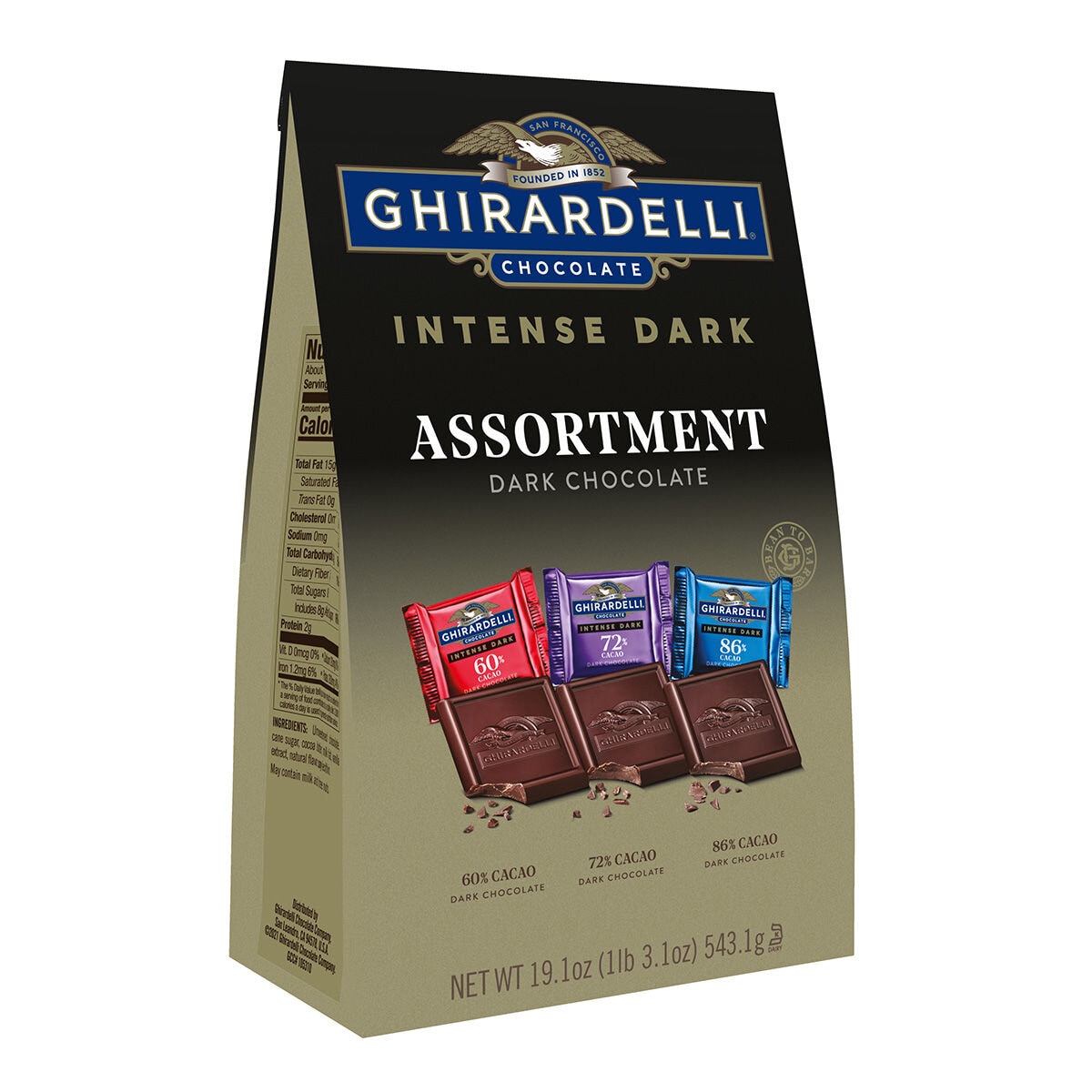 Ghirardelli 黑巧克力綜合包 543.1公克 Costco 好市多