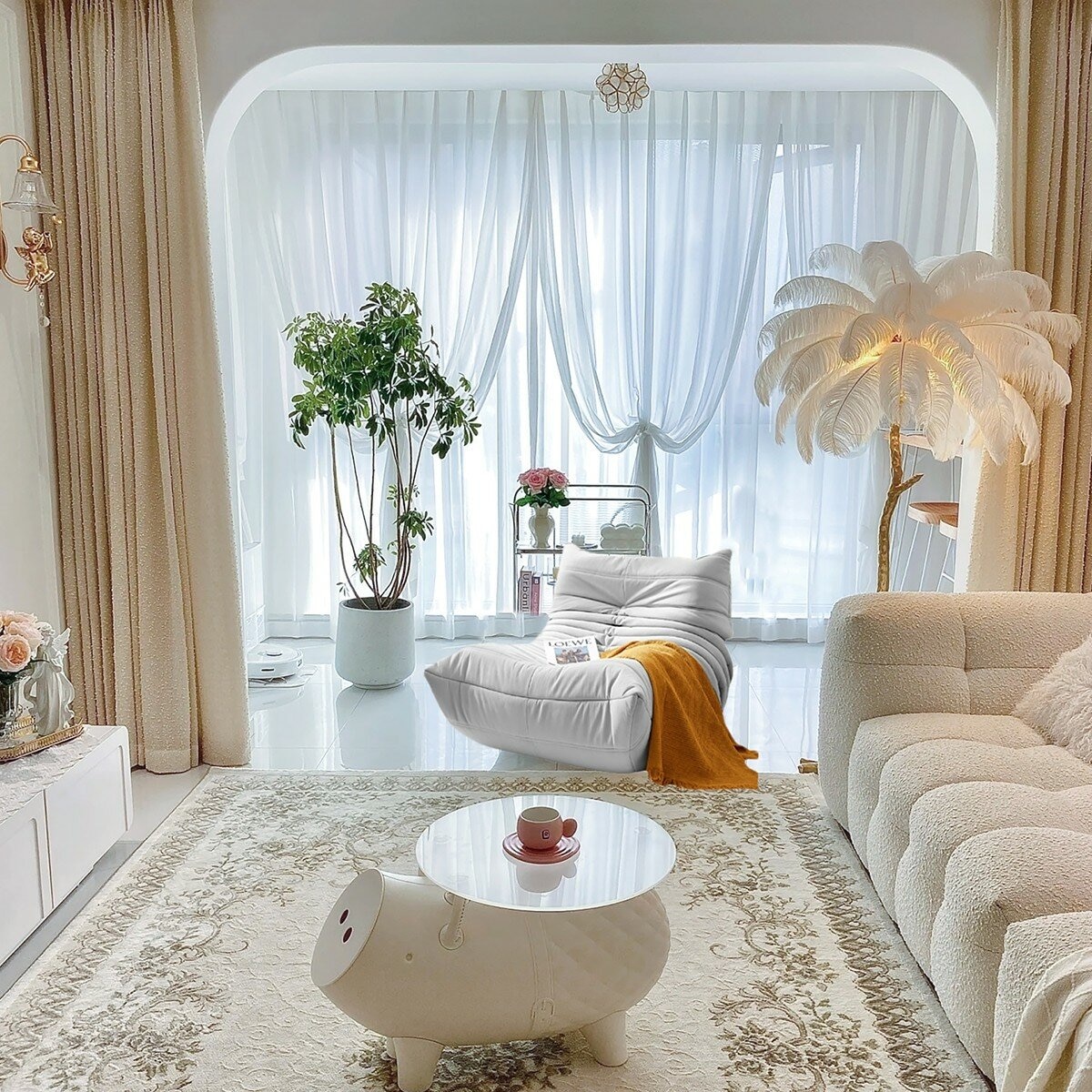 Havenlytics 毛毛蟲懶人沙發