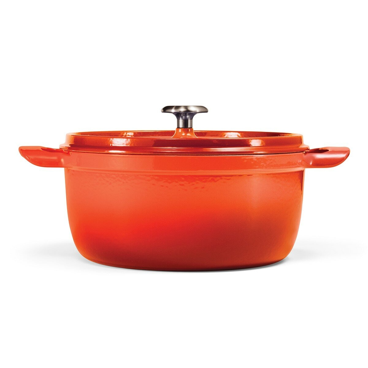 Tramontina 雙耳圓形鑄鐵鍋 含鋼頭鍋蓋 X 4件組 橘