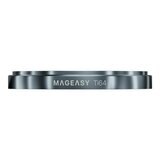 MAGEASY Bright M 不發黃軍規磁吸透明殼 iPhone 17 Pro(迷霧磁圈) + 鏡頭保護貼Lenz鈦合金(迷霧鈦) + Vetro 9H 鋼化玻璃保護膜