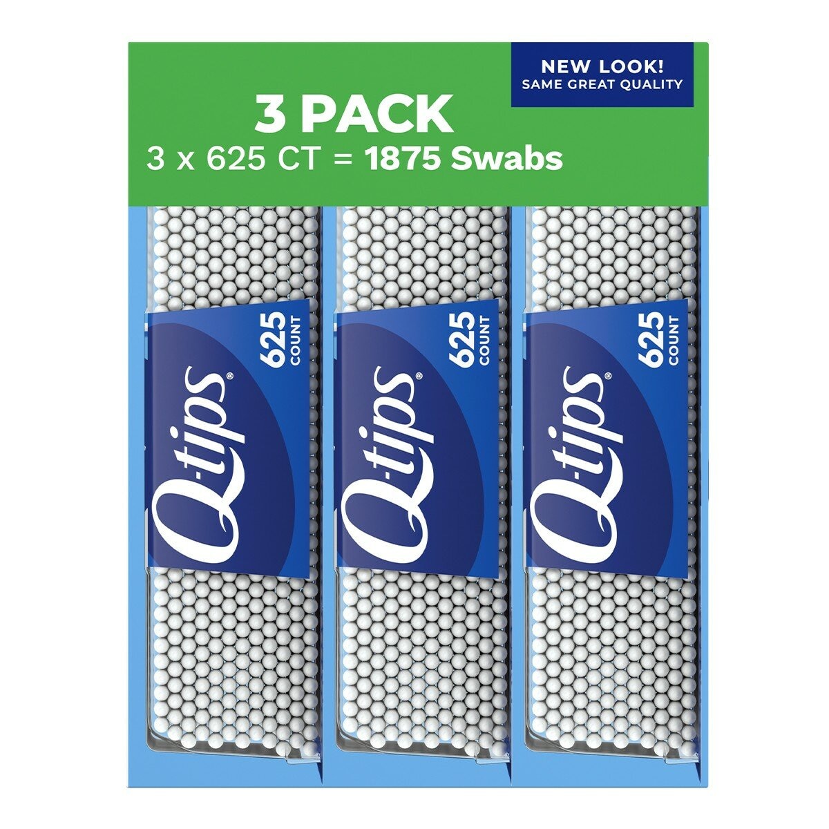 Q-Tips 紙軸棉花棒 625支 X 3入 Q-Tips 紙軸棉花棒 625支 X 3入