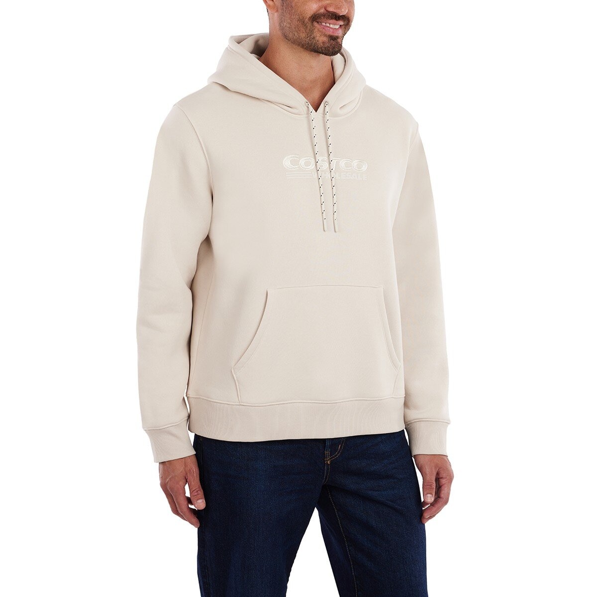 科克蘭 連帽長袖上衣 象牙白