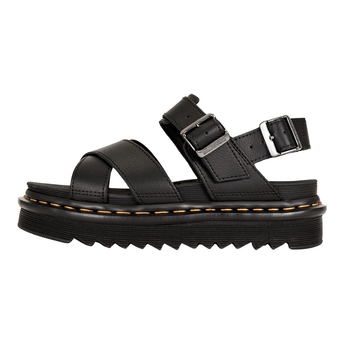 Dr.Martens 女厚底涼鞋 黑色