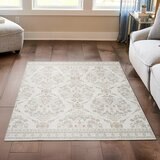 Wyatt & Ash 印花可水洗地毯 160公分 X 226公分 象牙白 Wyatt & Ash 印花可水洗地毯 160公分 X 226公分 象牙白