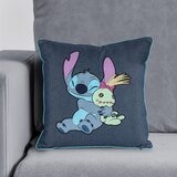 卡通丹寧方形抱枕 45公分 X 45公分 史迪奇