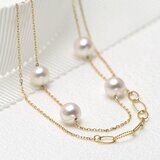 Tokyo Pearl 18K黃K金 6.0公釐 - 6.5公釐 Akoya 珍珠手鍊