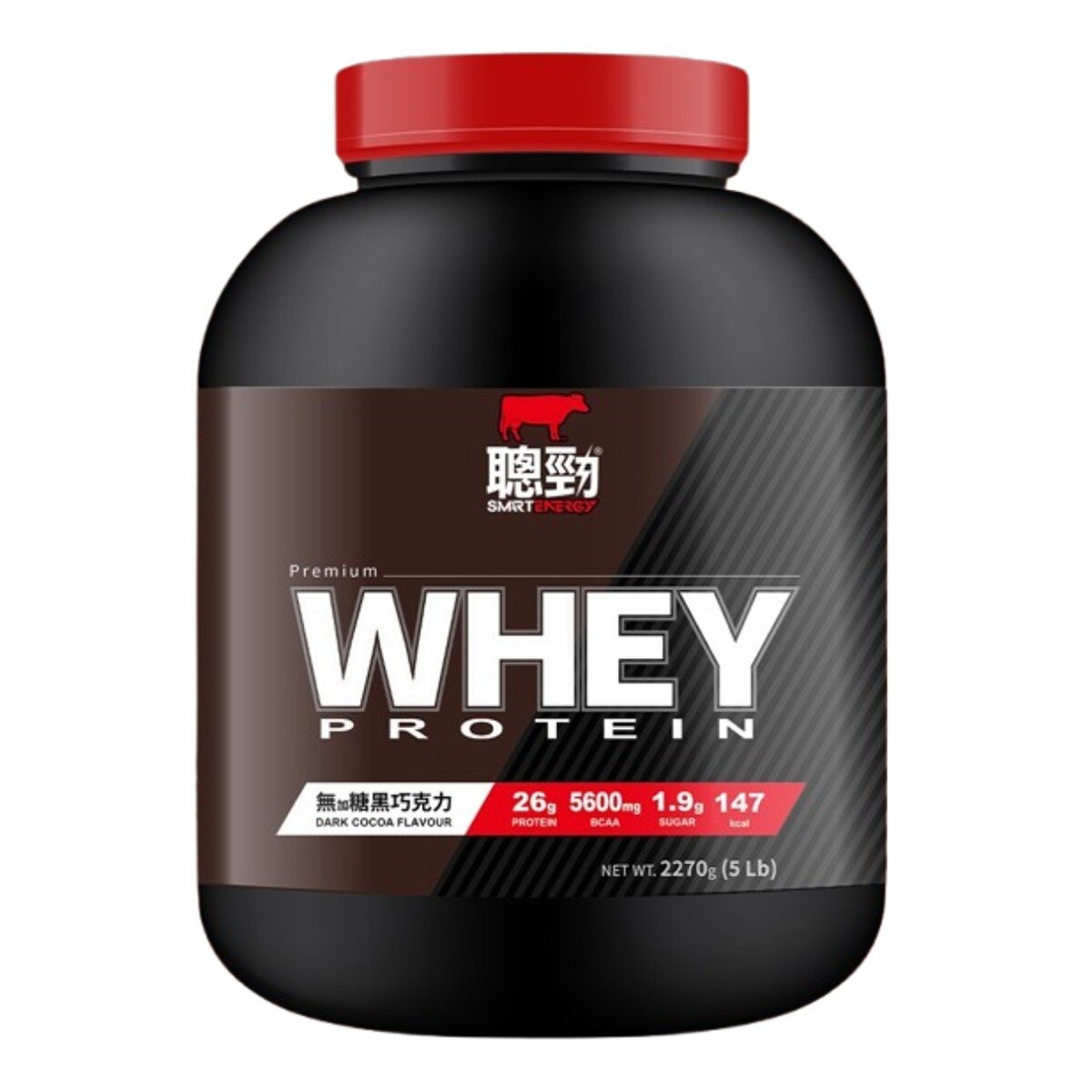 紅牛 聰勁即溶乳清蛋白 無加糖黑巧克力風味 2.27公斤