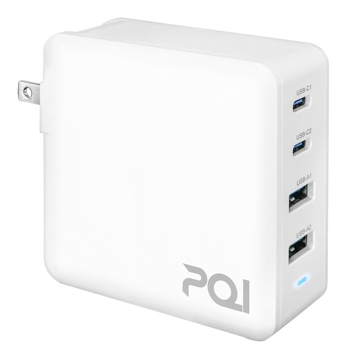 PQI PD QC3.0 100W GaN 氮化鎵高速充電器附USB-C to USB-C 充電線100公分