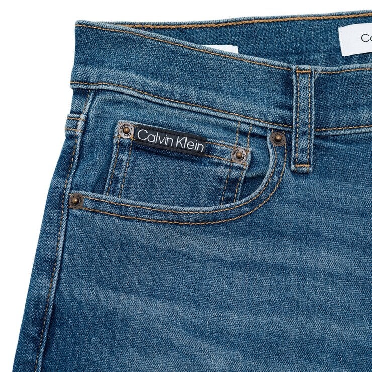 Calvin Klein Jeans 男修身直筒牛仔褲 藍