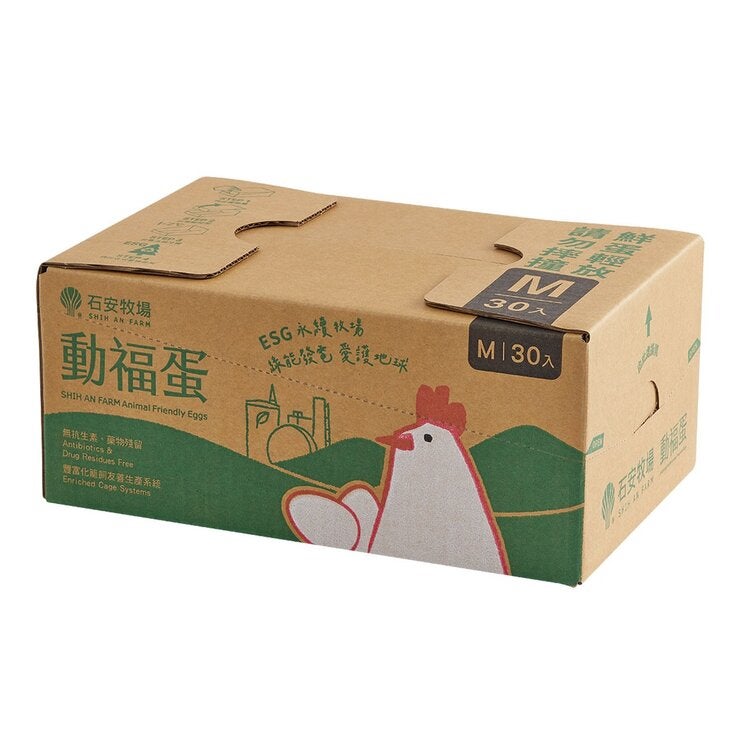 石安牧場 動福蛋 M規格 30顆入 石安牧場 動福蛋 M規格 30顆入