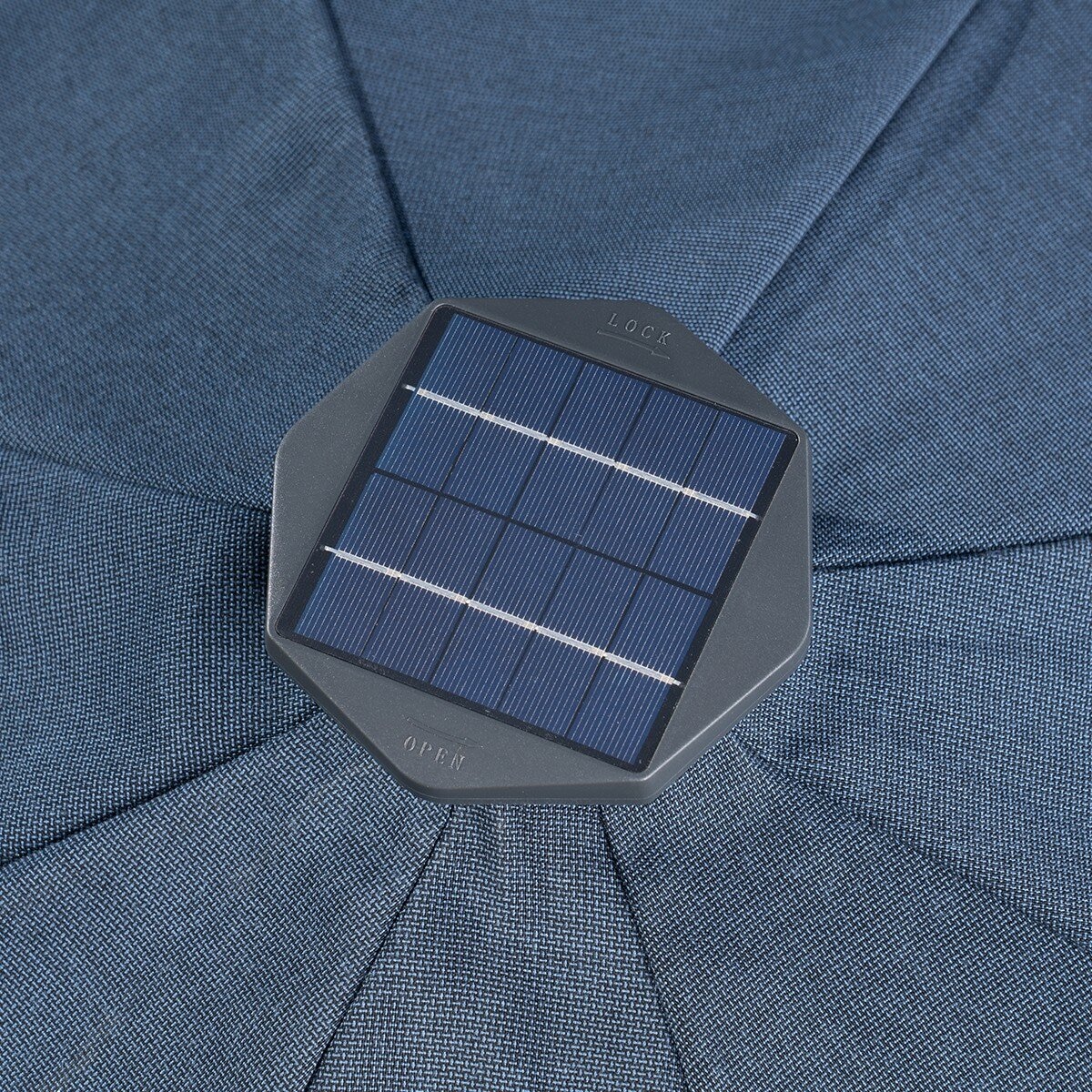 Sunvilla 10呎 LED 戶外遮陽傘 藍色