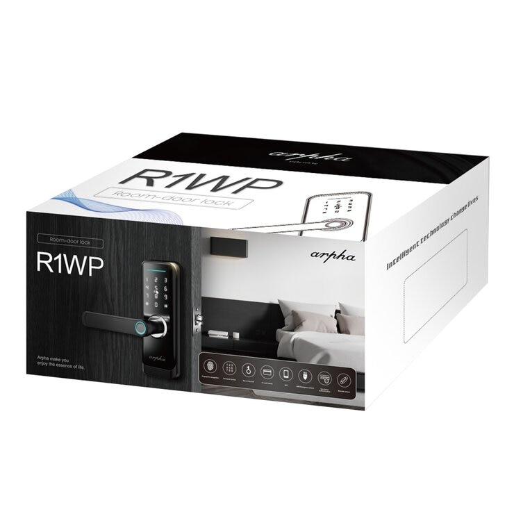 Arpha 指紋辨識八合一房門智慧電子鎖 Wi-Fi版 R1WP Arpha 指紋辨識八合一房門智慧電子鎖 Wi-Fi版 R1WP