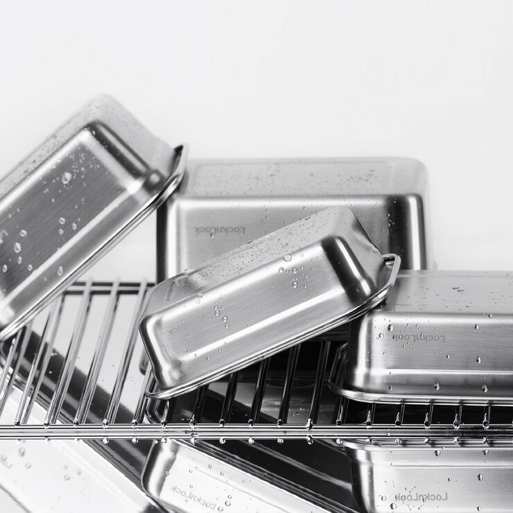 樂扣樂扣 可微波304不鏽鋼保鮮盒 含蓋10件組