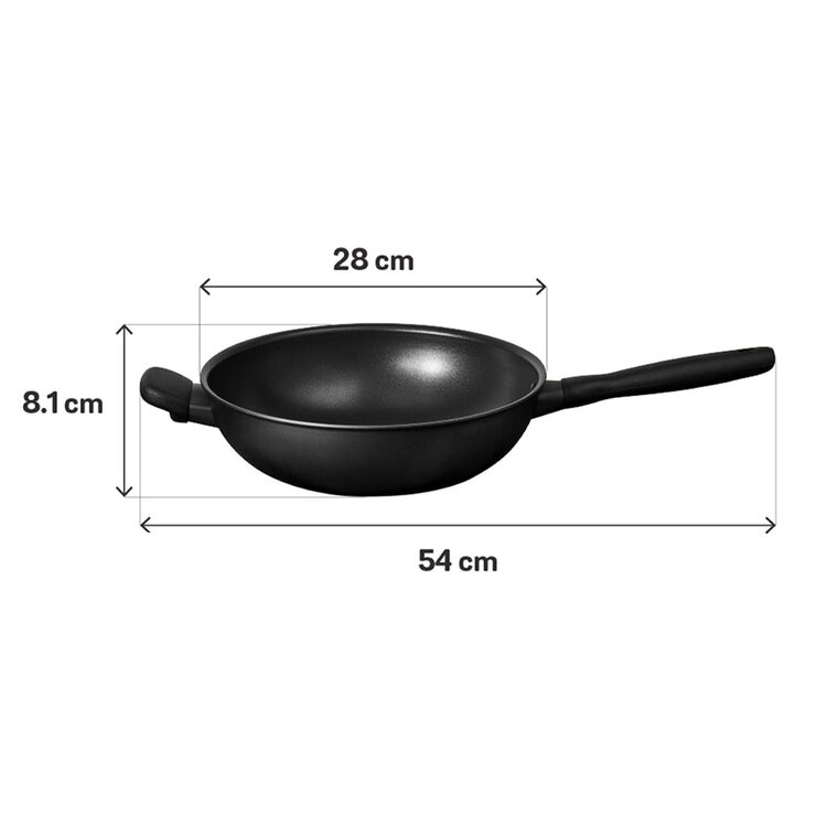 Meyer 鎧甲黑 導磁陽極氧化不沾炒鍋 28公分