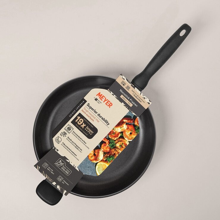 Meyer 鎧甲黑 導磁陽極氧化不沾炒鍋 28公分